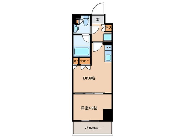 パークアクシス新宿百人町の物件間取画像